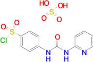 4-(3-Pyridin-2-yl-ureido)benzenesulfonyl chloridehydrogen sulfate