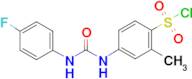 4-[3-(4-Fluoro-phenyl)ureido]-2-methylbenzenesulfonyl chloride