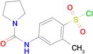 2-Methyl-4-[(pyrrolidine-1-carbonyl)-amino]-benzenesulfonyl chloride