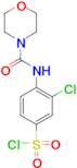 3-Chloro-4-[(morpholine-4-carbonyl)-amino]-benzenesulfonyl chloride