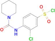3-Chloro-4-[(piperidine-1-carbonyl)-amino]-benzenesulfonyl chloride