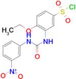 4-Ethoxy-3-[3-(3-nitrophenyl)ureido]benzene-sulfonyl chloride