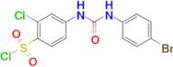 4-[3-(4-Bromophenyl)-ureido]-2-chlorobenzenesulfonyl chloride