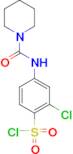 2-Chloro-4-[(piperidine-1-carbonyl)-amino]-benzenesulfonyl chloride