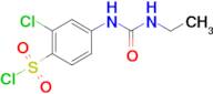 2-Chloro-4-(3-ethylureido)benzenesulfonyl chloride