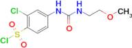 2-Chloro-4-[3-(2-methoxy-ethyl)-ureido]-benzenesulfonyl chloride