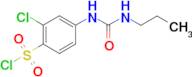 2-Chloro-4-(3-propylureido)benzenesulfonylchloride