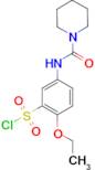 2-Ethoxy-5-[(piperidine-1-carbonyl)amino]benzenesulfonyl chloride