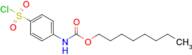 (4-Chlorosulfonylphenyl)carbamic acid octylester