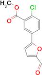 2-Chloro-5-(5-formyl-furan-2-yl)benzoic acidmethyl ester