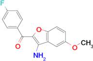 (3-Amino-5-methoxybenzofuran-2-yl)-(4-fluoro-phenyl)-methanone