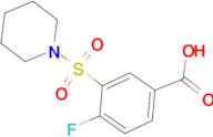 4-Fluoro-3-(piperidine-1-sulfonyl)-benzoic acid