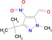 3-tert-Butyl-1-methyl-4-nitro-1H-pyrazole-5-carboxldehyde