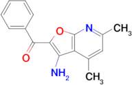 (3-Amino-4,6-dimethyl-furo[2,3-b]pyridin-2-yl)-phenyl-methanone