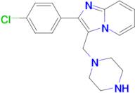 2-(4-Chloro-phenyl)-3-piperazin-1-ylmethyl-imidazo[1,2-a]pyridine