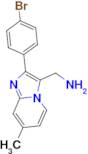 C-[2-(4-Bromo-phenyl)-7-methyl-imidazo[1,2-a]-pyridin-3-yl]-methylamine