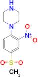 1-(4-Methylsulfonyl-2-nitrophenyl)piperazine
