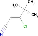 3-Chloro-4,4-dimethylpent-2-enenitrile