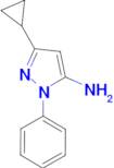 3-Cyclopropyl-1-phenyl-1H-pyrazol-5-amine