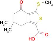 6,6-Dimethyl-3-(methylthio)-4-oxo-4,5,6,7-tetrahydrobenzo[c]thiophene-1-carboxylic acid