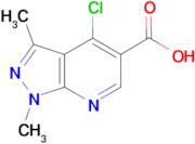 4-Chloro-1,3-dimethylpyrazolo[3,4-b]pyridine-5-carboxylic acid