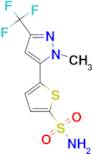 5-[1-Methyl-3-(trifluoromethyl)pyrazol-5-yl]thiophene-2-sulfonamide