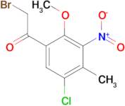 2-Bromo-1-(5-chloro-2-methoxy-4-methyl-3-nitro-phenyl)ethanone