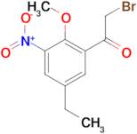 2-Bromo-1-(5-ethyl-2-methoxy-3-nitrophenyl)-ethanone