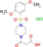 3-{4-[(2,5-Dimethoxyphenyl)sulfonyl]piperazin-1-yl}-3-oxo-propionic acid hydrochloride