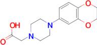 2-[4-(2,3-Dihydrobenzo[b][1,4]dioxin-6-yl)piperazin-1-yl]acetic acid