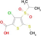 3-Chloro-4-(isopropylsulphonyl)-5-(methylthio)-thiophene-2-carboxylic acid