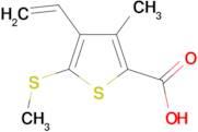 3-Methyl-5-methylsulfanyl-4-vinylthiophene-2-carboxylic acid