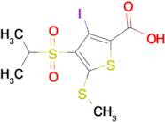 3-Iodo-4-(isopropylsulfonyl)-5-(methylthio)-thiophene-2-carboxylic acid