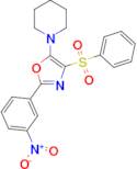 1-[4-Benzenesulfonyl-2-(3-nitro-phenyl)-oxazol-5-yl]-piperidine