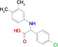 (4-Chloro-phenyl)-(3,4-dimethyl-phenylamino)-acetic acid