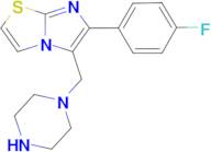 6-(4-Fluoro-phenyl)-5-piperazin-1-ylmethyl-imidazo[2,1-b]thiazole
