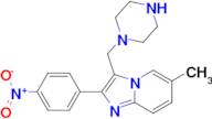 6-Methyl-2-(4-nitro-phenyl)-3-piperazin-1-ylmethyl-imidazo[1,2-a]pyridine