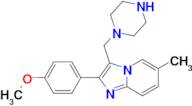 2-(4-Methoxy-phenyl)-6-methyl-3-piperazin-1-ylmethyl-imidazo[1,2-a]pyridine