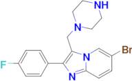 6-Bromo-2-(4-fluoro-phenyl)-3-piperazin-1-ylmethyl-imidazo[1,2-a]pyridine