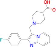 1-[2-(4-Fluoro-phenyl)-imidazo[1,2-a]pyridin-3-ylmethyl]-piperidine-4-carboxylic acid