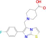 1-{[6-(4-Fluorophenyl)imidazo[2,1-b]thiazol-5-yl]methyl}piperidine-4-carboxylic acid