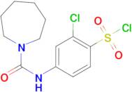 4-[(Azepane-1-carbonyl)-amino]-2-chloro-benzenesulfonyl chloride