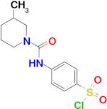 4-[(3-Methyl-piperidine-1-carbonyl)-amino]-benzenesulfonyl chloride