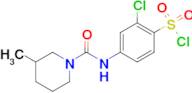 2-Chloro-4-[(3-methyl-piperidine-1-carbonyl)-amino]-benzenesulfonyl chloride