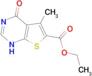 Ethyl 5-methyl-4-oxo-3,4-dihydrothieno[2,3-d]-pyrimidine-6-carboxylate
