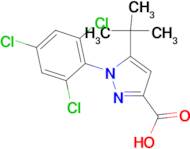 5-tert-Butyl-1-(2,4,6-trichlorophenyl)-1H-pyrazole-3-carboxylic acid