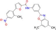 5-(2-Methyl-4-nitrophenyl)-furan-2-carboxylic acid [3-(5,7-dimethylbenzooxazol-2-yl)phenyl]amide