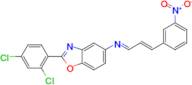 [2-(2,4-Dichloro-phenyl)-benzooxazol-5-yl]-[3-(3-nitro-phenyl)-allylidene]-amine