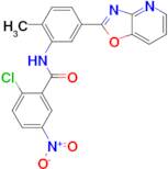 2-Chloro-N-(2-methyl-5-oxazolo[4,5-b]pyridin-2-yl-phenyl)-5-nitro-benzamide