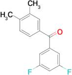 3,5-Difluoro-3',4'-dimethylbenzophenone